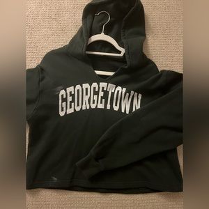 Brandy Melville Georgetown cropped hoodie